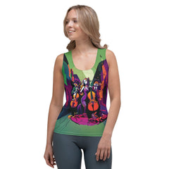 Music Vibes Graffiti All-Over Print Women's Tank Top - Beyond T-shirts