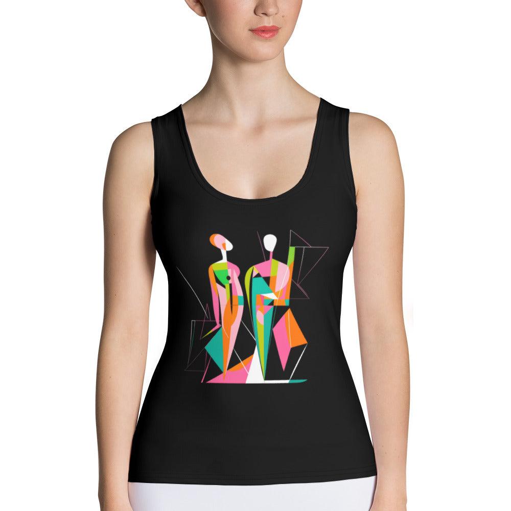 Abstract Ambitions All-Over Print Women's Tank Top - Beyond T-shirts