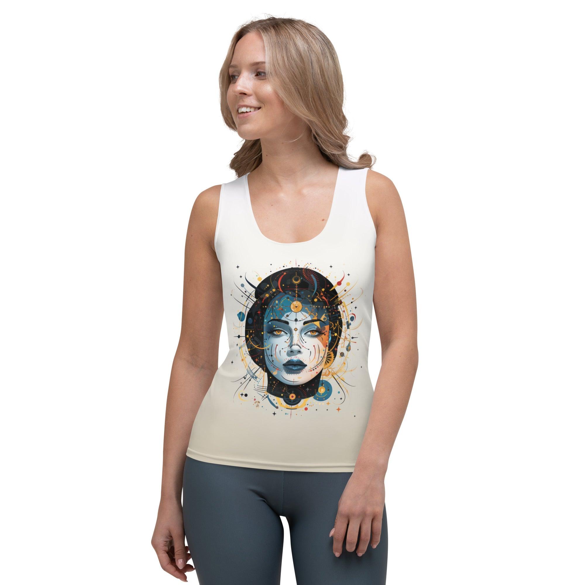 Abstract Odyssey Sleeveless Top - Beyond T-shirts