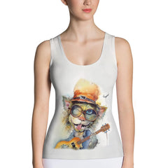 Melodious Mirth Caricature Tank Top - Beyond T-shirts