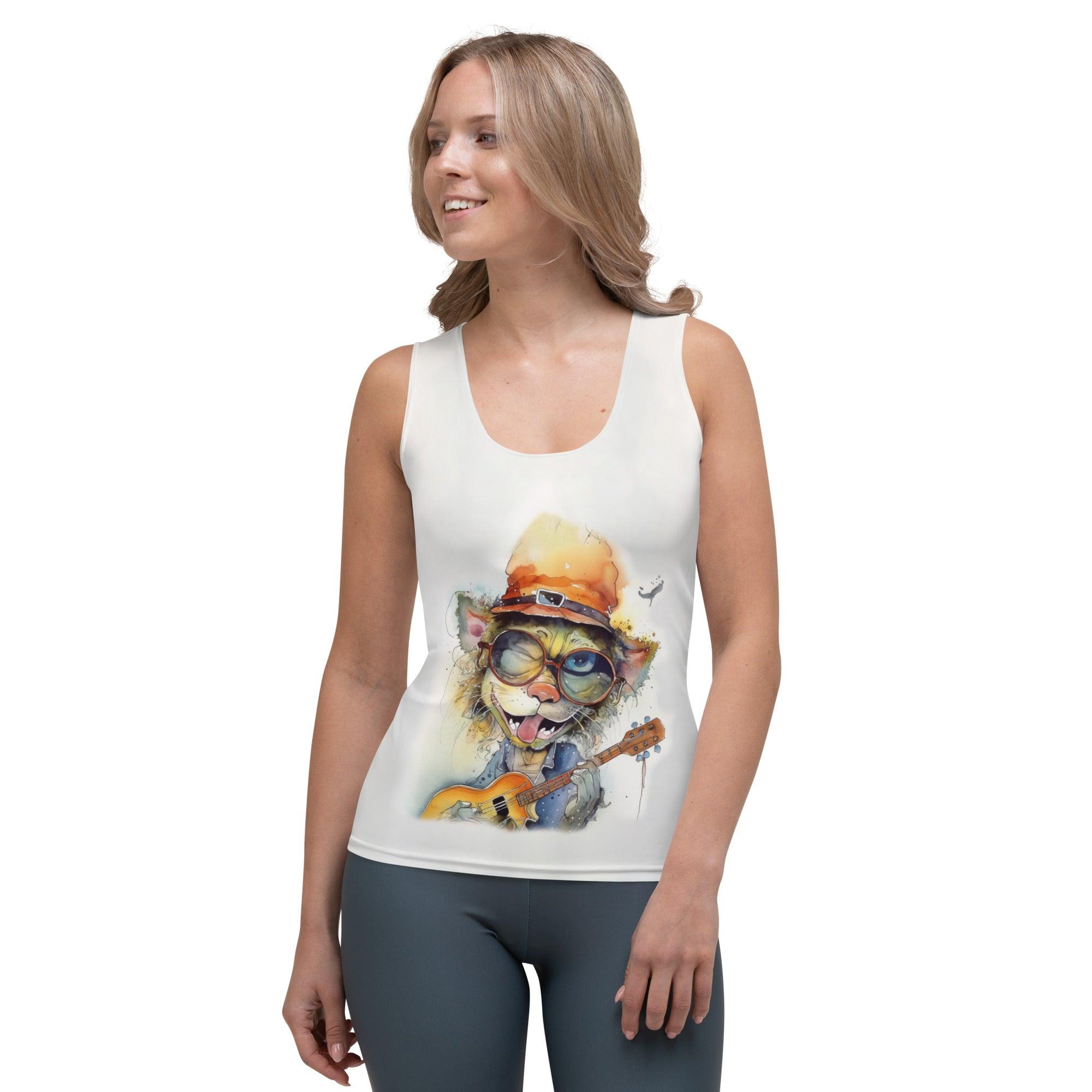 Melodious Mirth Caricature Tank Top - Beyond T-shirts