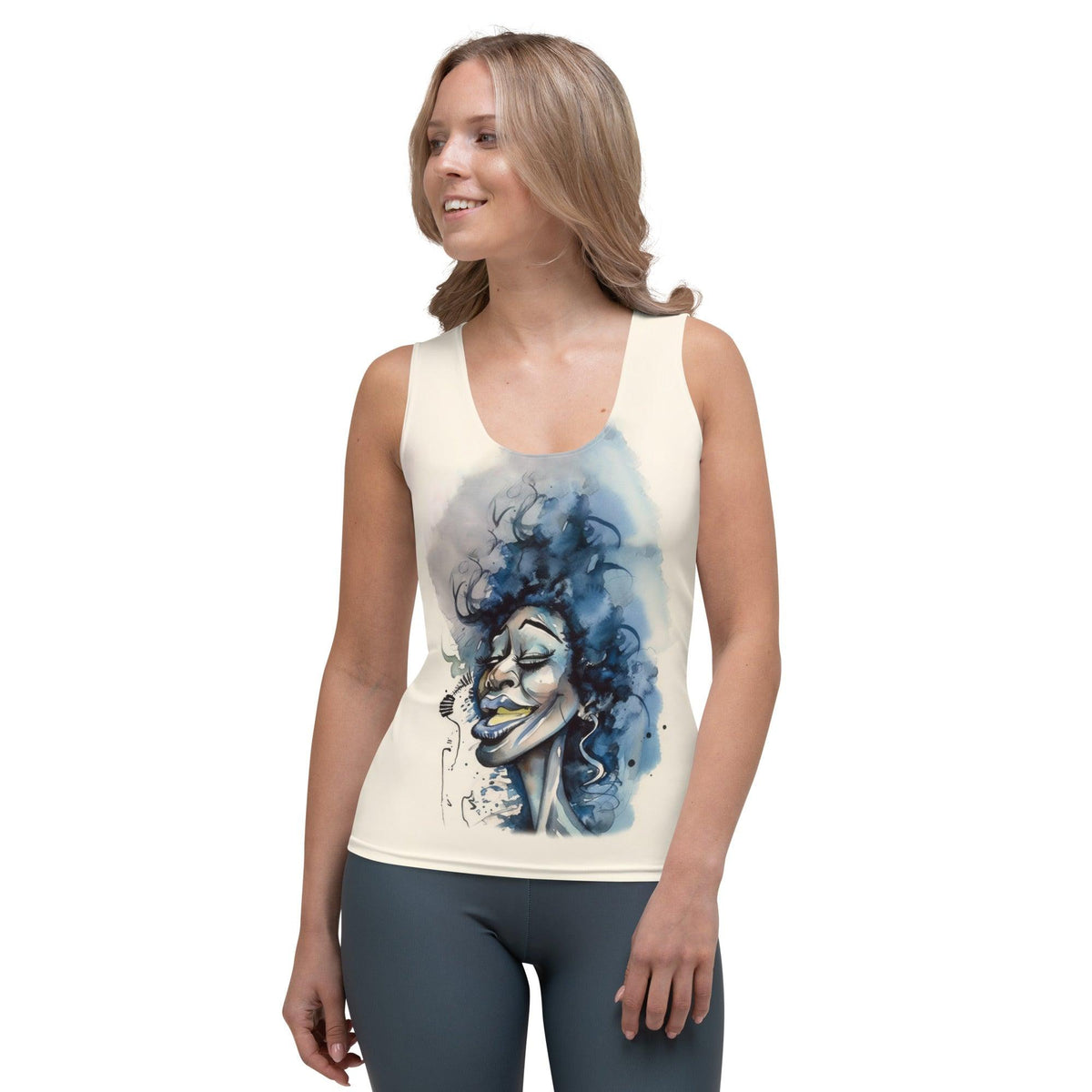 Beat-filled Buffoonery Caricature Tank Top - Beyond T-shirts