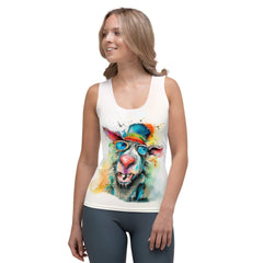 Lighthearted Lyrics Caricature Tank Top - Beyond T-shirts