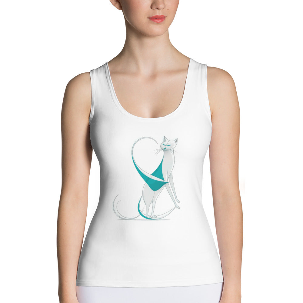 Elegant Elephant Ensemble Tank Top