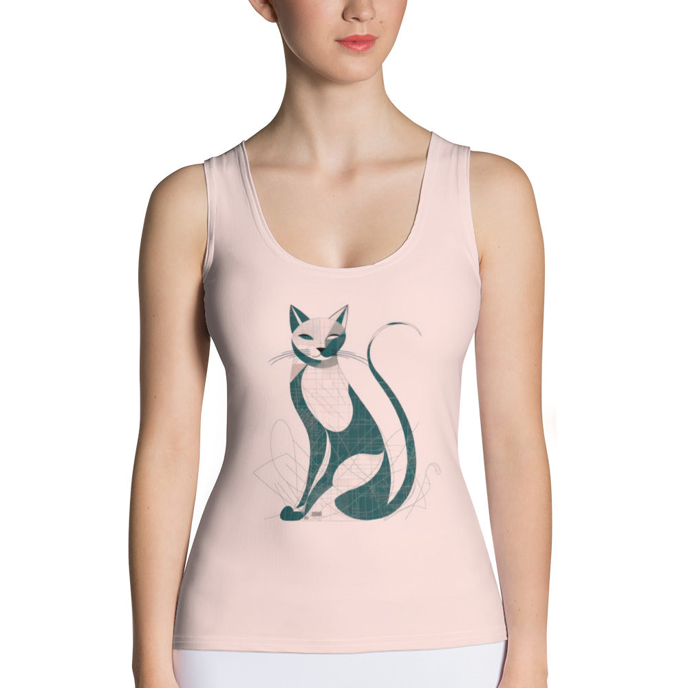 Serene Seahorse Symphony Tank Top