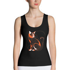 Whimsical Wallaby Waves Tank Top