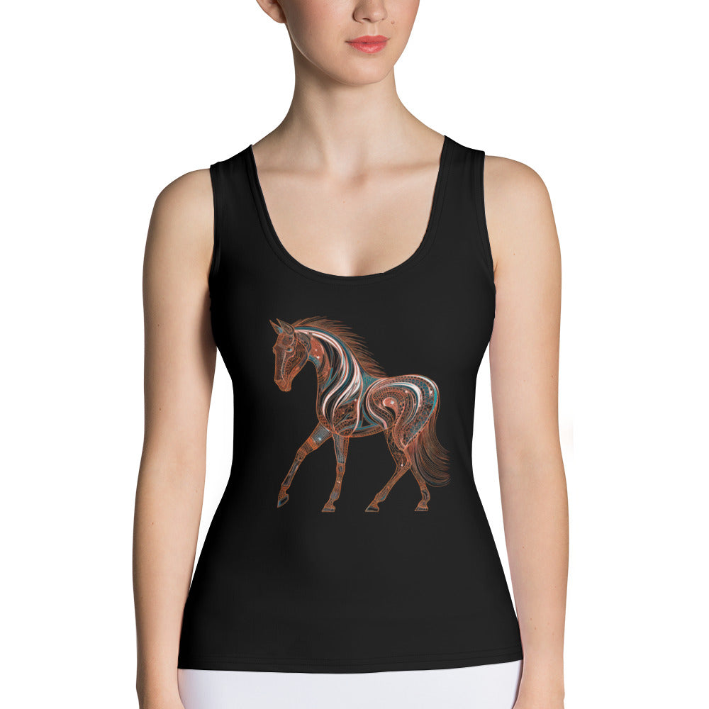 Majestic Mantis Mosaic Tank Top