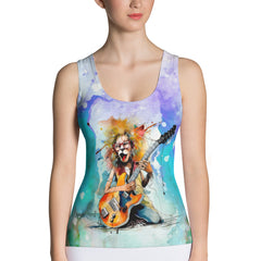 Vocalist's Vibrant Visuals  Women's Tank Top