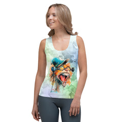 Percussionist's Playful Performance  Women's Tank Top