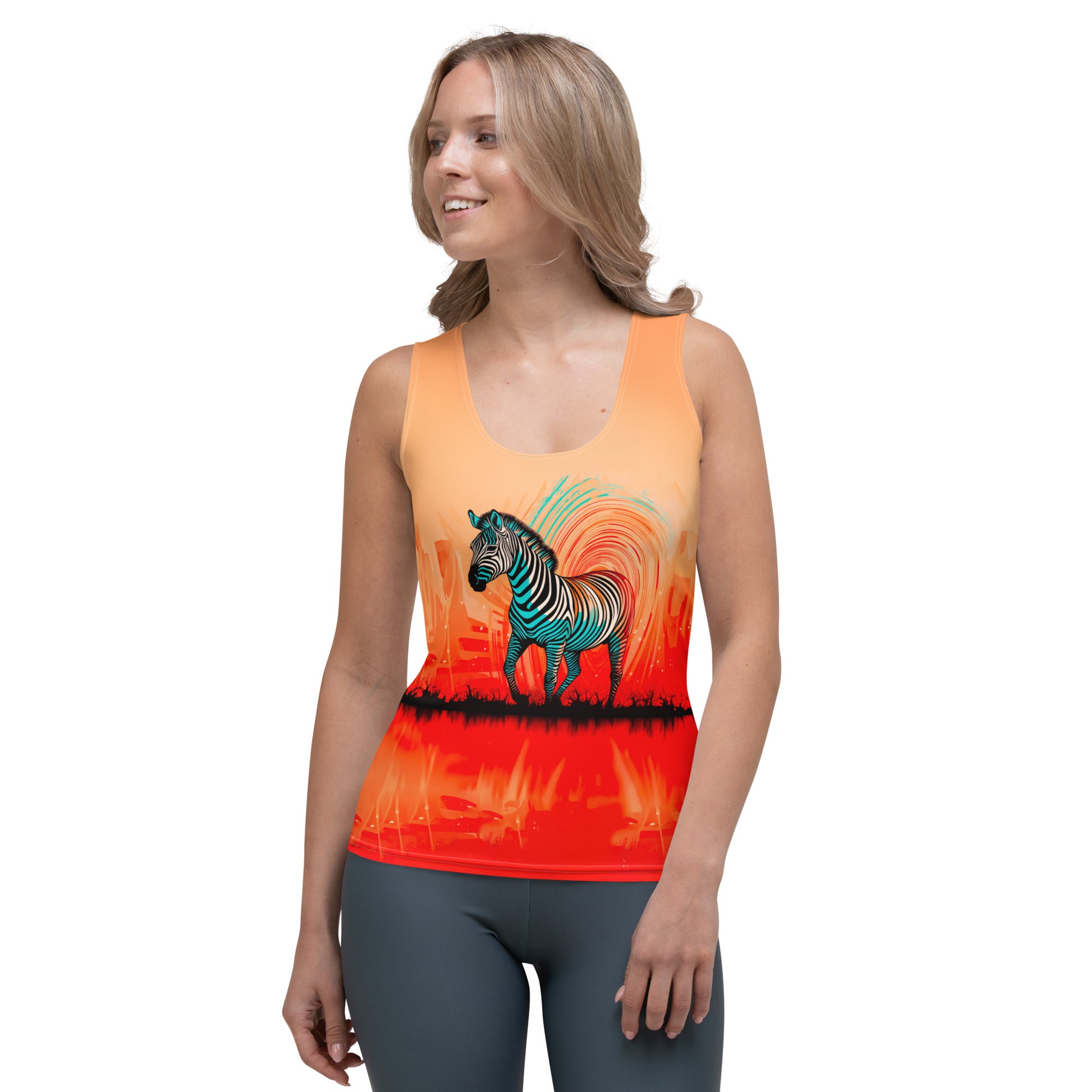 Zebra Zen Zone Tank Top