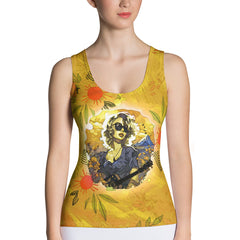 Percussive Petal Patterns Sublimation Cut & Sew Tank Top