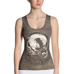 Bass Clef Beauty Bloom Sublimation Cut & Sew Tank Top