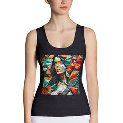 Epochal Elegance All-Over Print Women's Tank Top