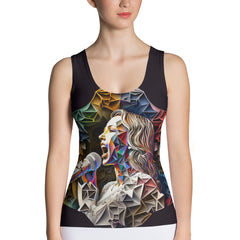 Sonic Serenade All-Over Print Women's Tank Top