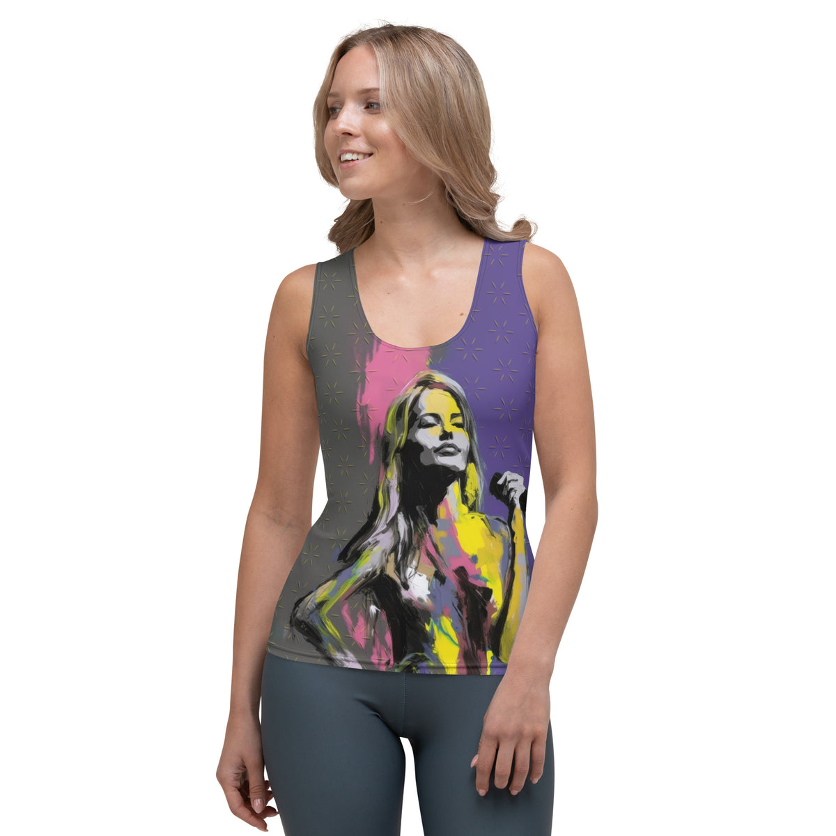 Whimsical Brush Strokes Tank Top