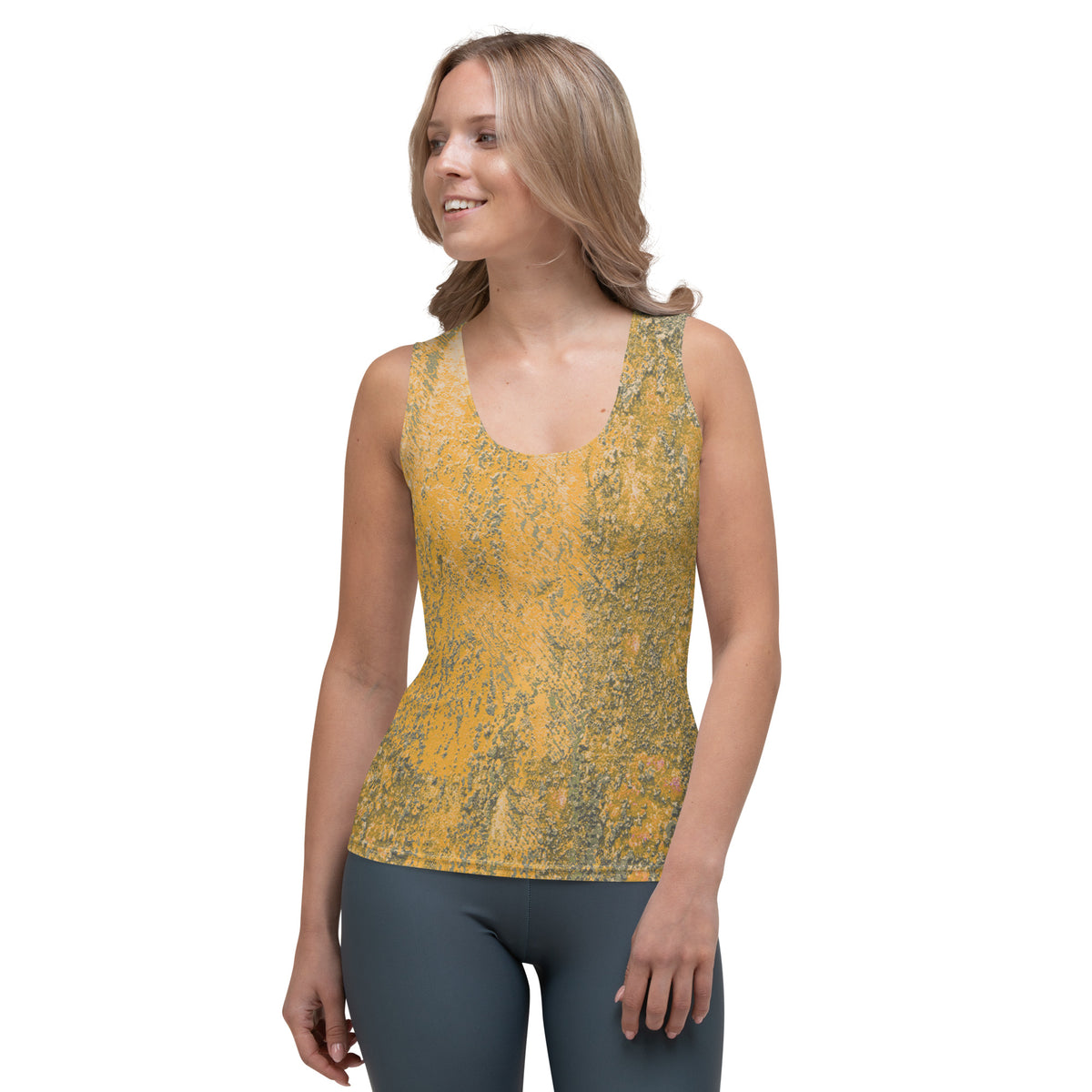 Meadow Escape Rustic Texture Tank Top