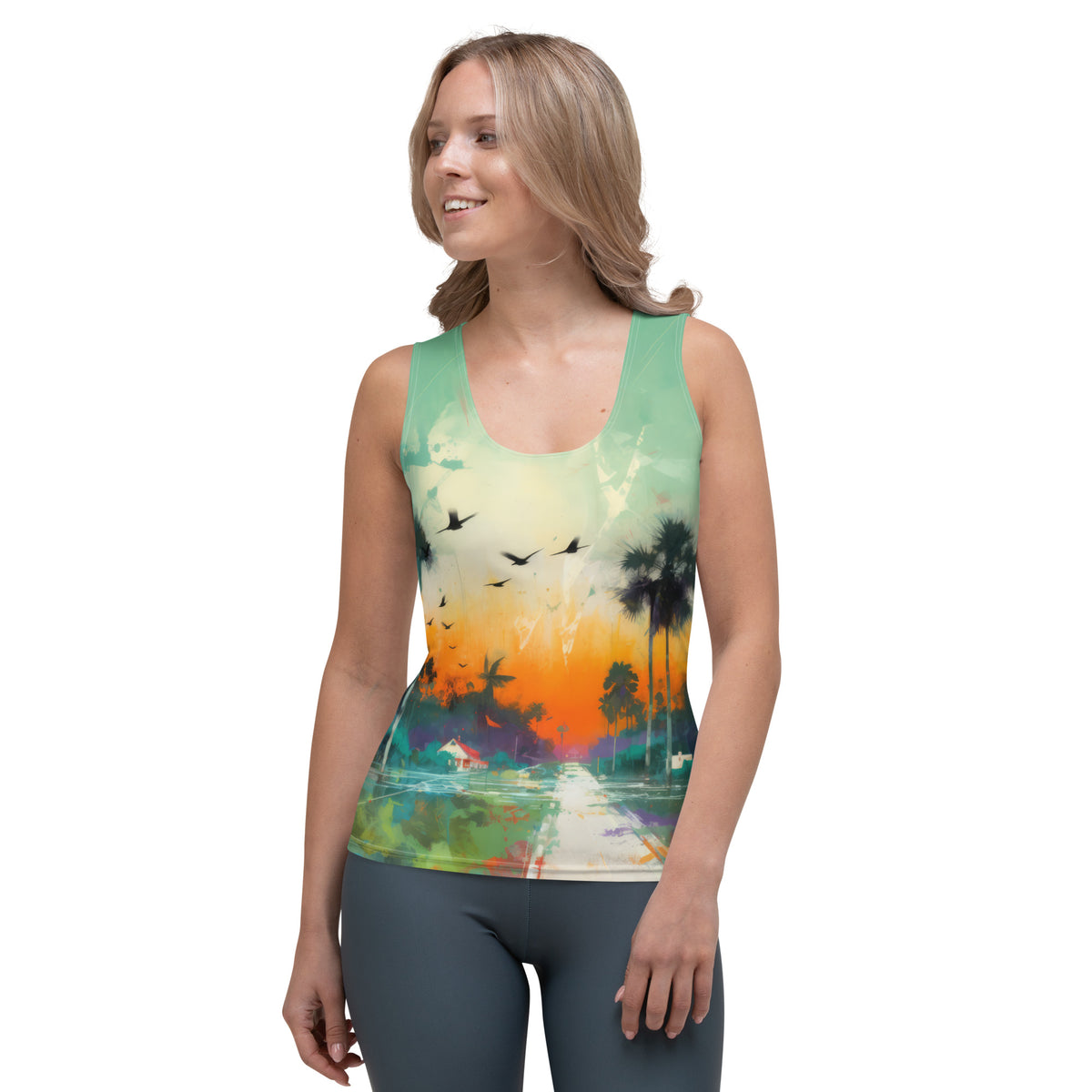 Mountain Peaks Tranquility All-Over Print Women's Tank Top