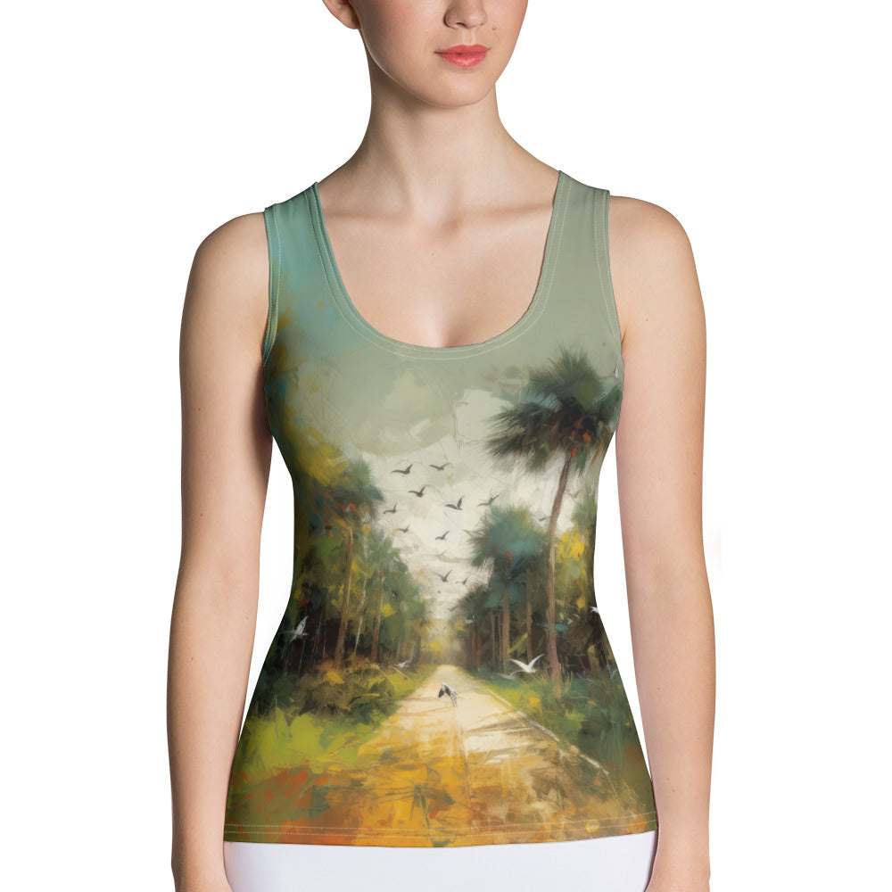 Urban Jungle Exploration All-Over Print Women's Tank Top