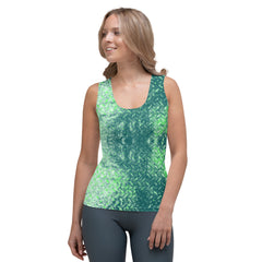 Satin Sprint Texture Women's Tank Top