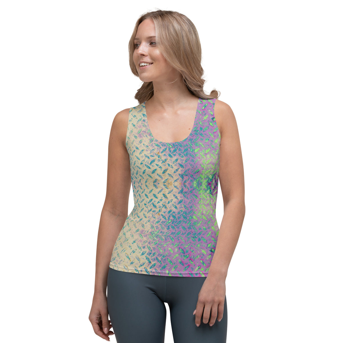 Sateen Stride Texture Women's Tank Top