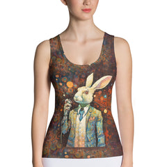 Rabbit's Whimsical World All-Over Print Women's Tank Top