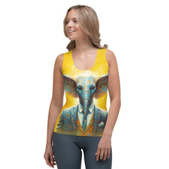 Elegant Elephant Encounter All-Over Print Women's Tank Top