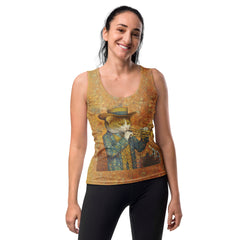 Elegant Cat Chronicles All-Over Print Women's Tank Top