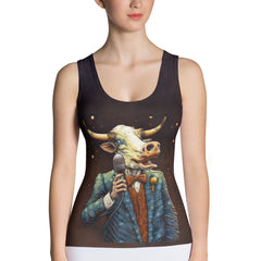 Cow's Gentle Grazing All-Over Print Women's Tank Top