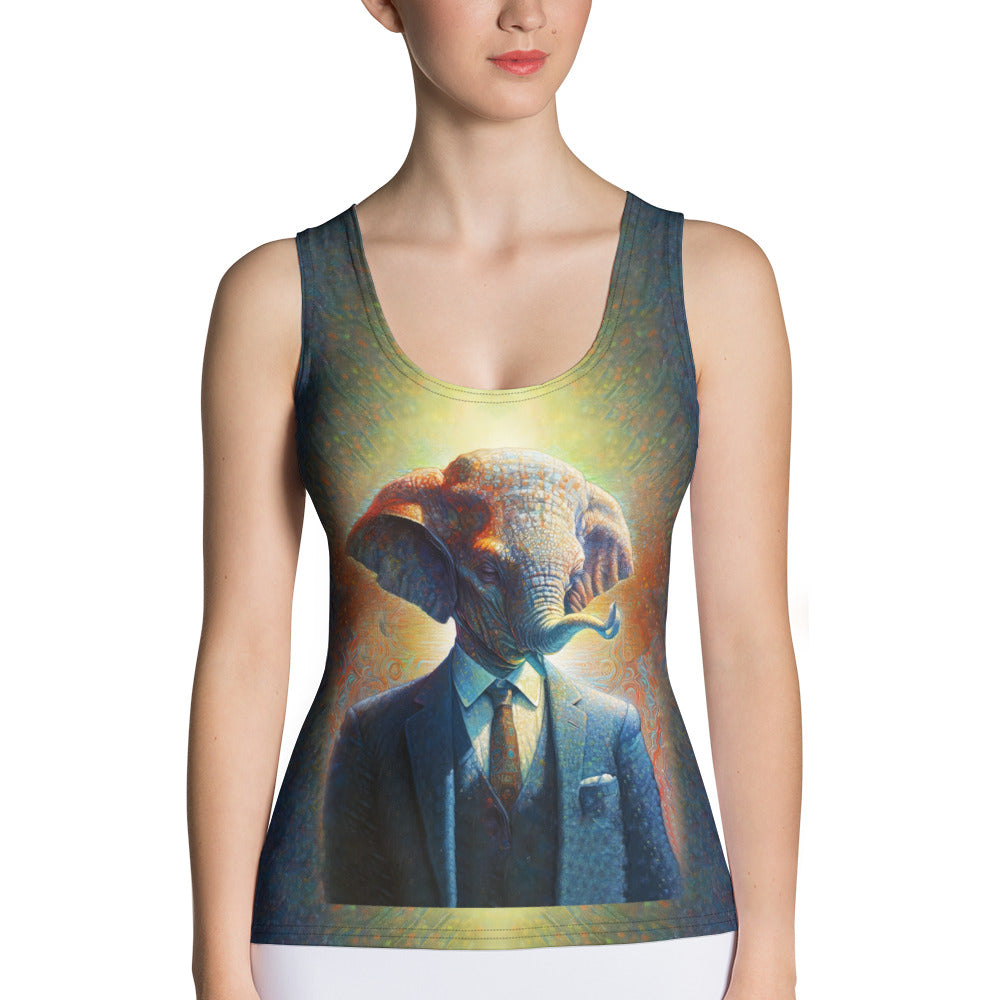 Whimsical Elephant Dreams All-Over Print Women's Tank Top