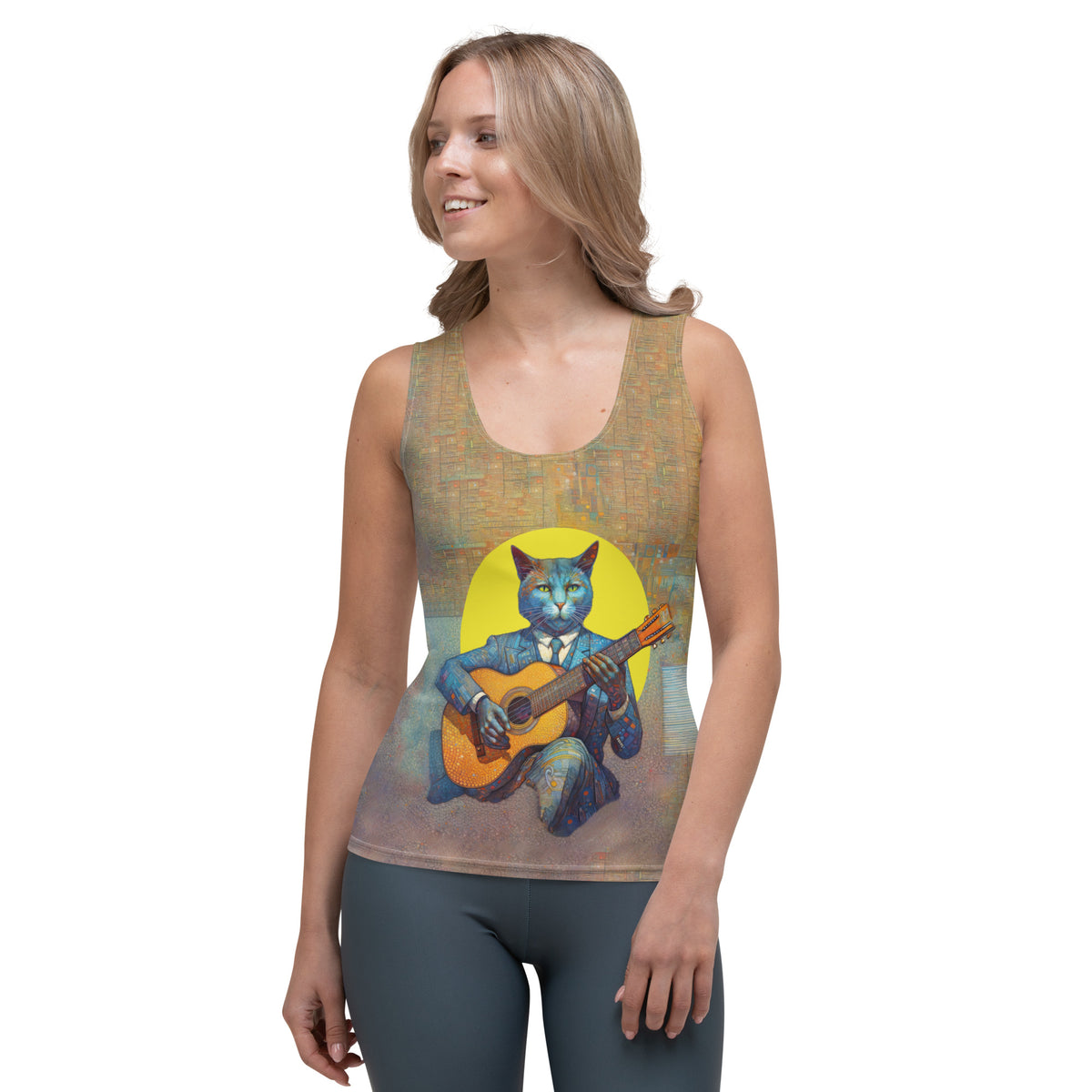 Whiskers and Whimsy All-Over Print Women's Tank Top