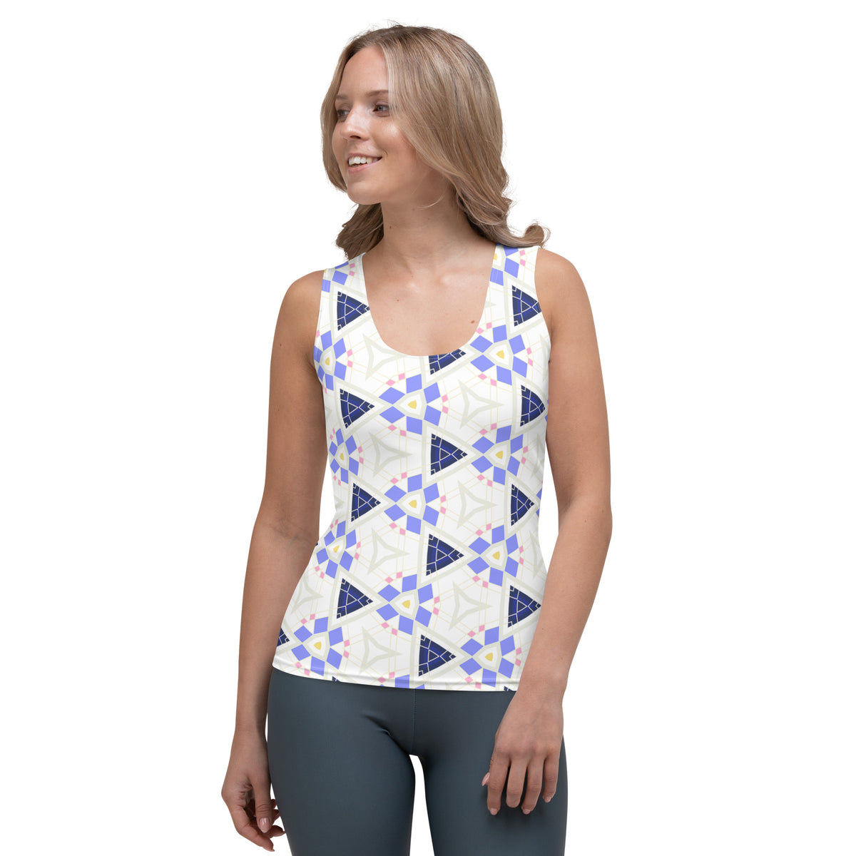 Rose Gold Radiant Diamond Women's Tank Top