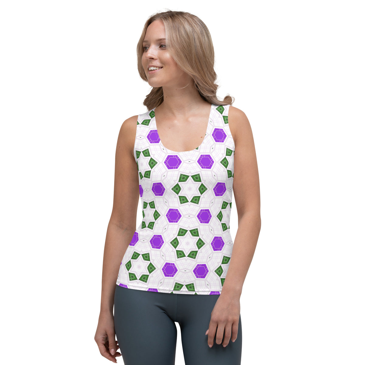 Celestial Spark Diamond Charm Women's Tank Top