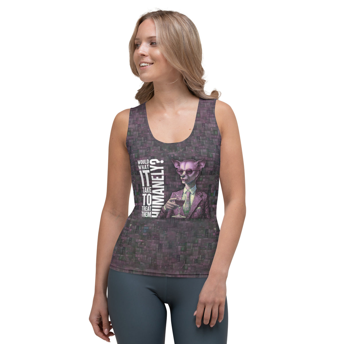 Regal Rabbit Monarch All-Over Print Women's Tank Top