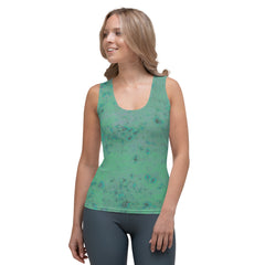 Close-up of Intricate Lace Pattern on Women's Tank Top