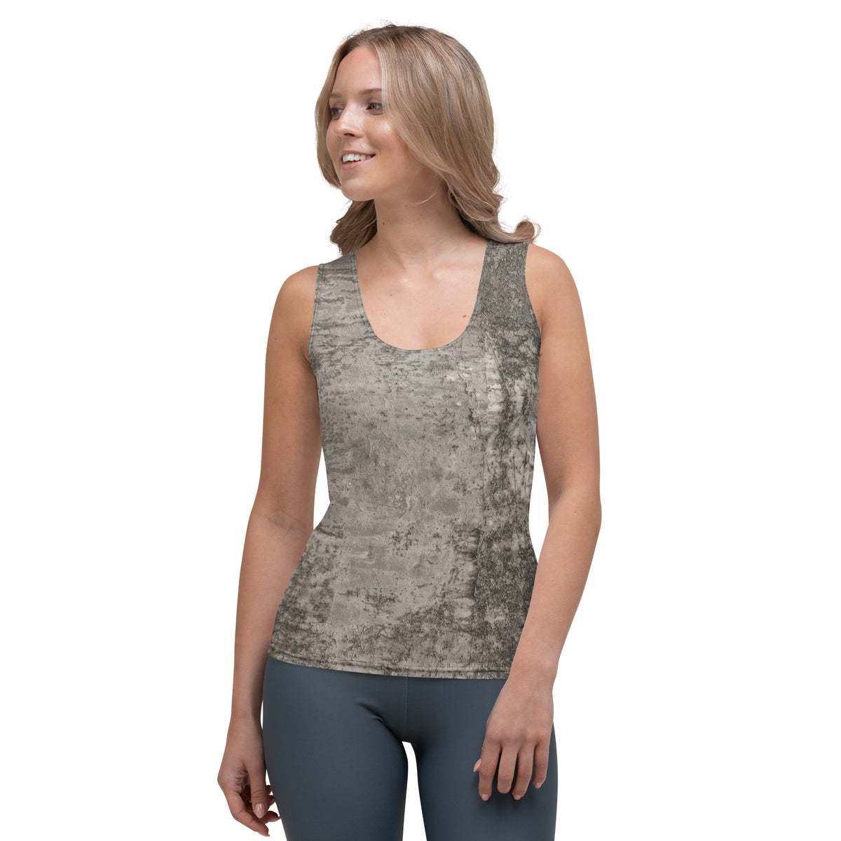 Detailed View of Velvet Venture Tank Top's Premium Texture