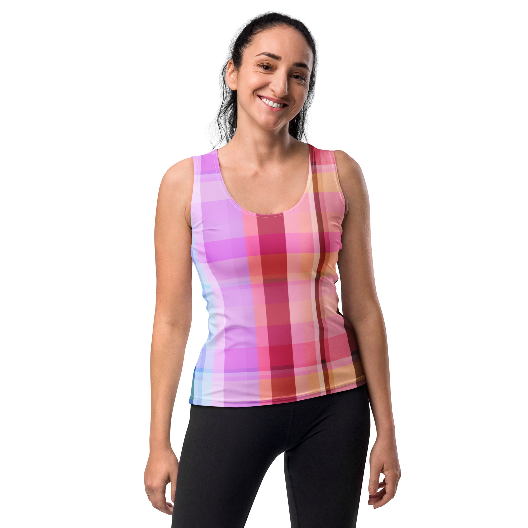 Bright and festive Carnival Vibes Tank Top, bringing a splash of color and joy to your wardrobe.