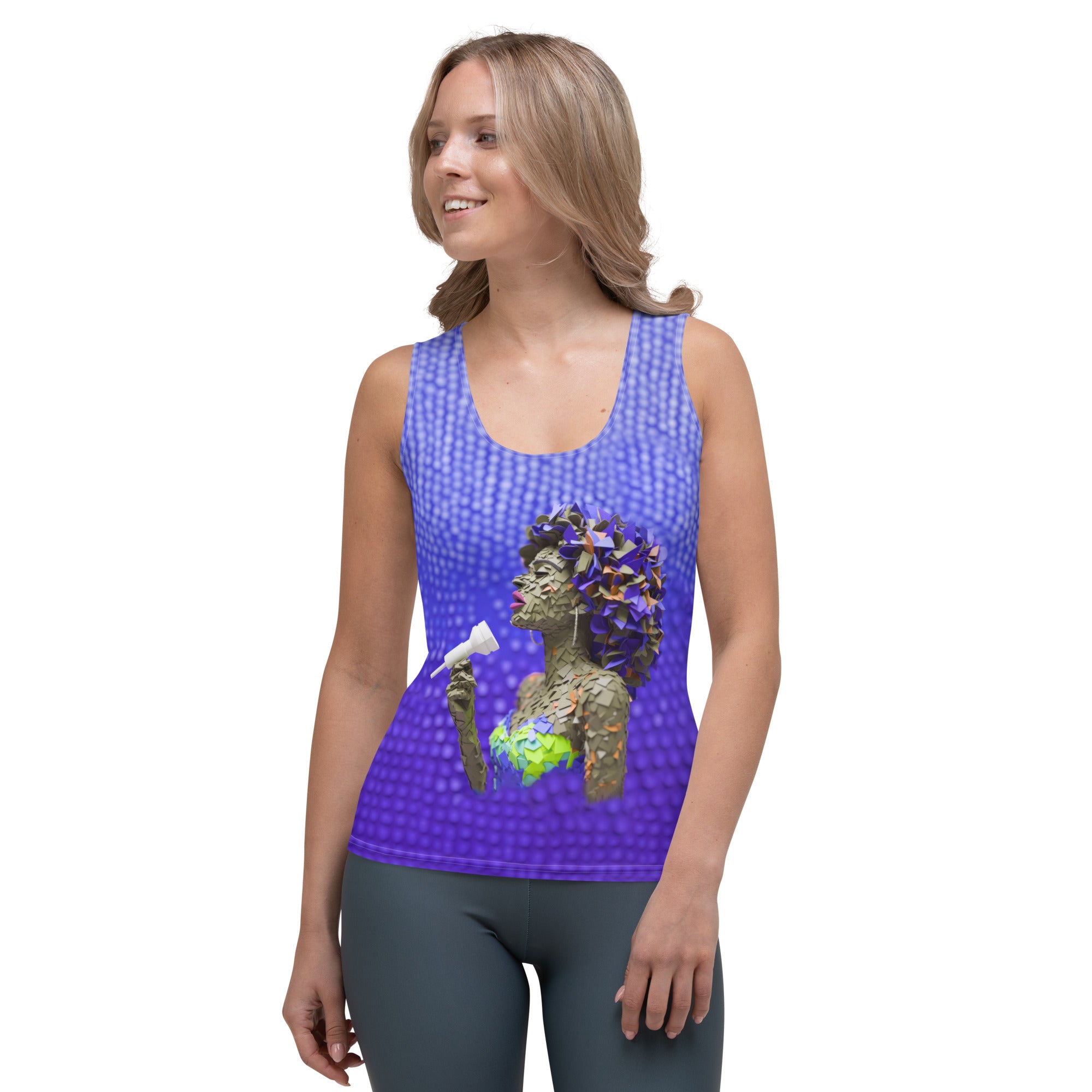 Melody Haven women's tank top front view on model