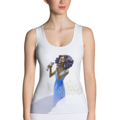 Elegant jazz-inspired women's tank top in a comfortable fit.