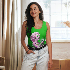 Pop Fusion Women's Tank Top in vibrant colors on white background.