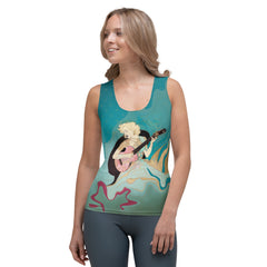 Whispering Petals Women's Tank Top front view.