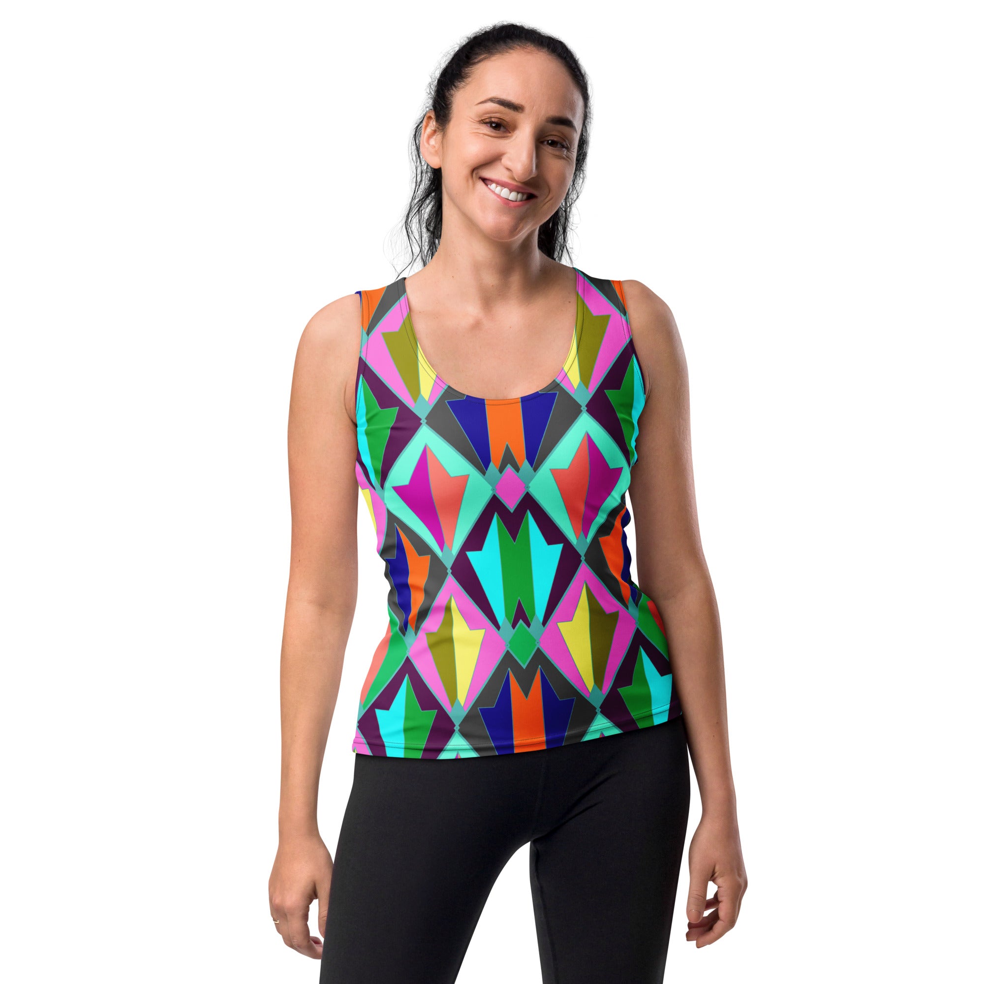 Whispering Breeze Women's Tank Top on a clothing mannequin