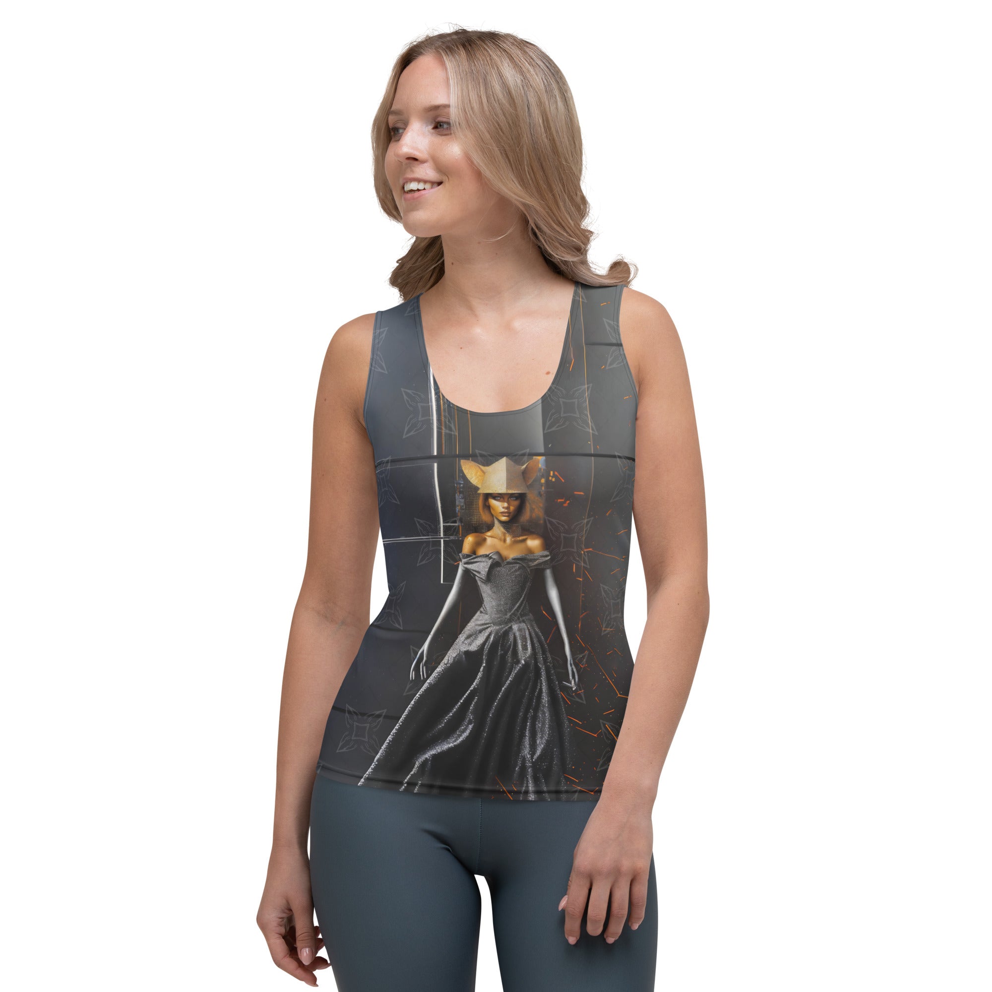 Wanderlust Wanderer Women's Tank Top - Front View