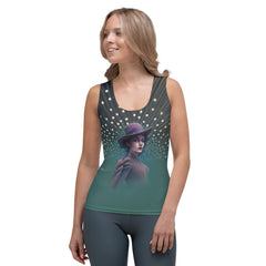 Wild Wonder All-Over Print Women's Tank Top in a stylish outfit.