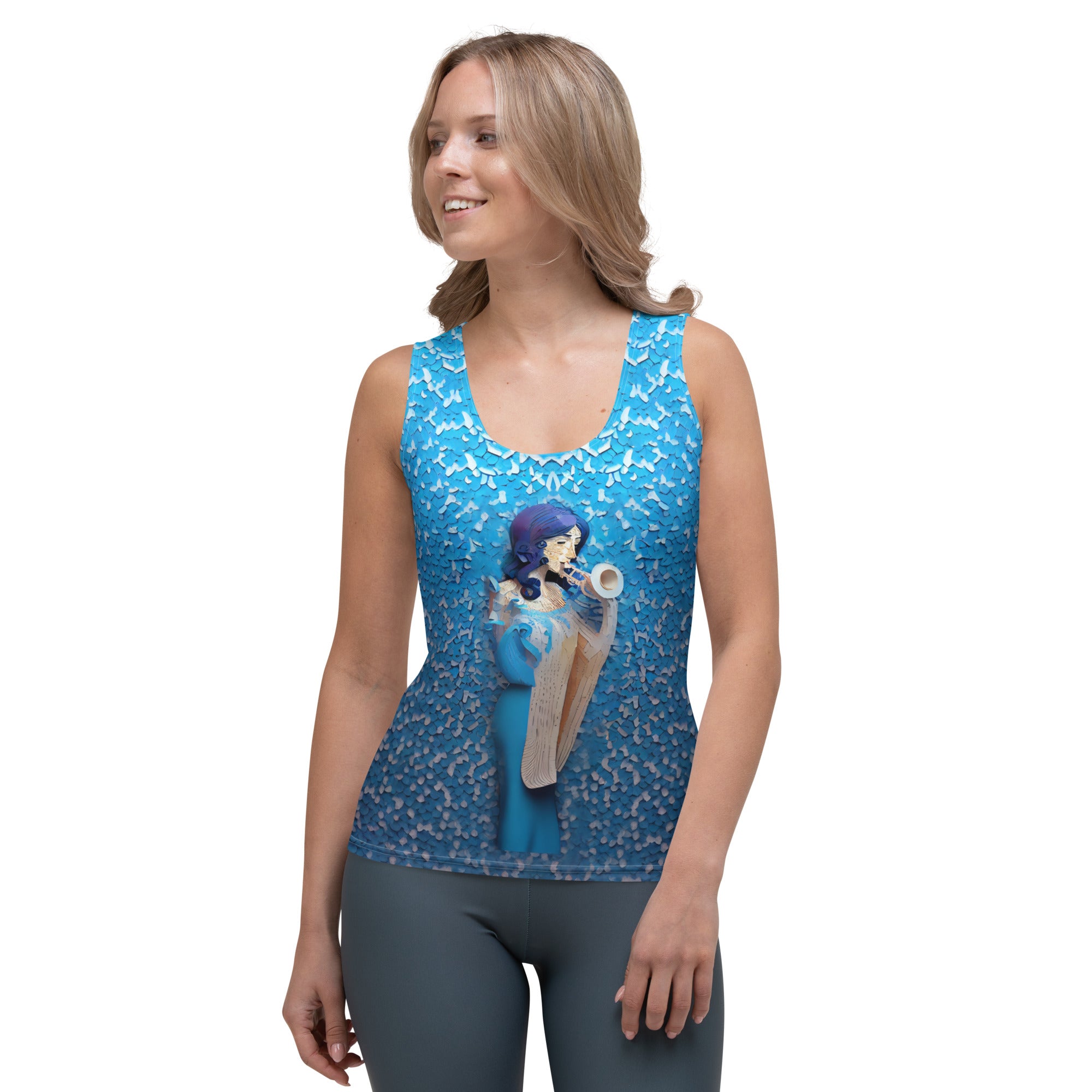 Elegant Artistic Silhouette Tank Top for Women.