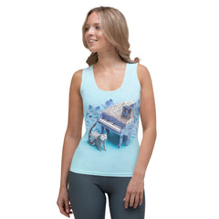 Safari Adventure Papercut Women's Tank Top side view.