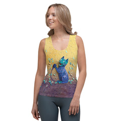 Eclipse Shadows Papercut Women's Tank Top side view.