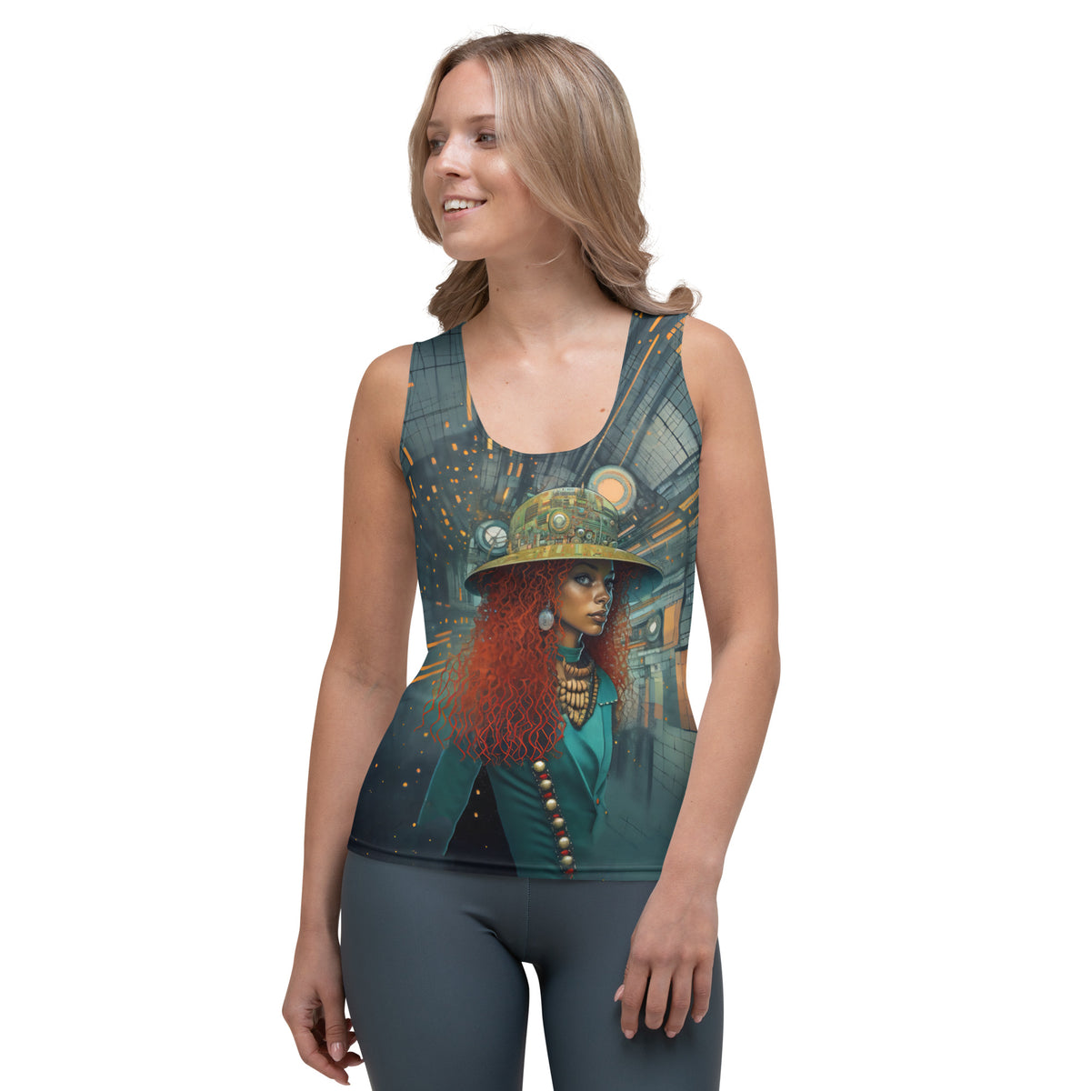 Timeless Beauty women's elegant tank top front view