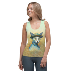 Colorful Kitty Kaleidoscope design on Women's Tank Top