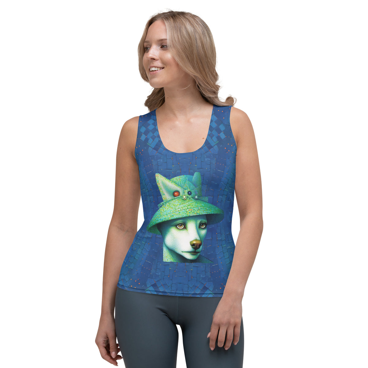 Pawfect Pals women's tank top on model