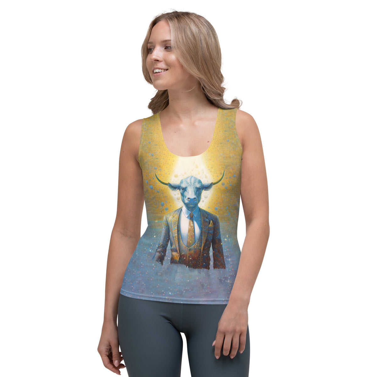 Majestic Buffalo design on women's tank top